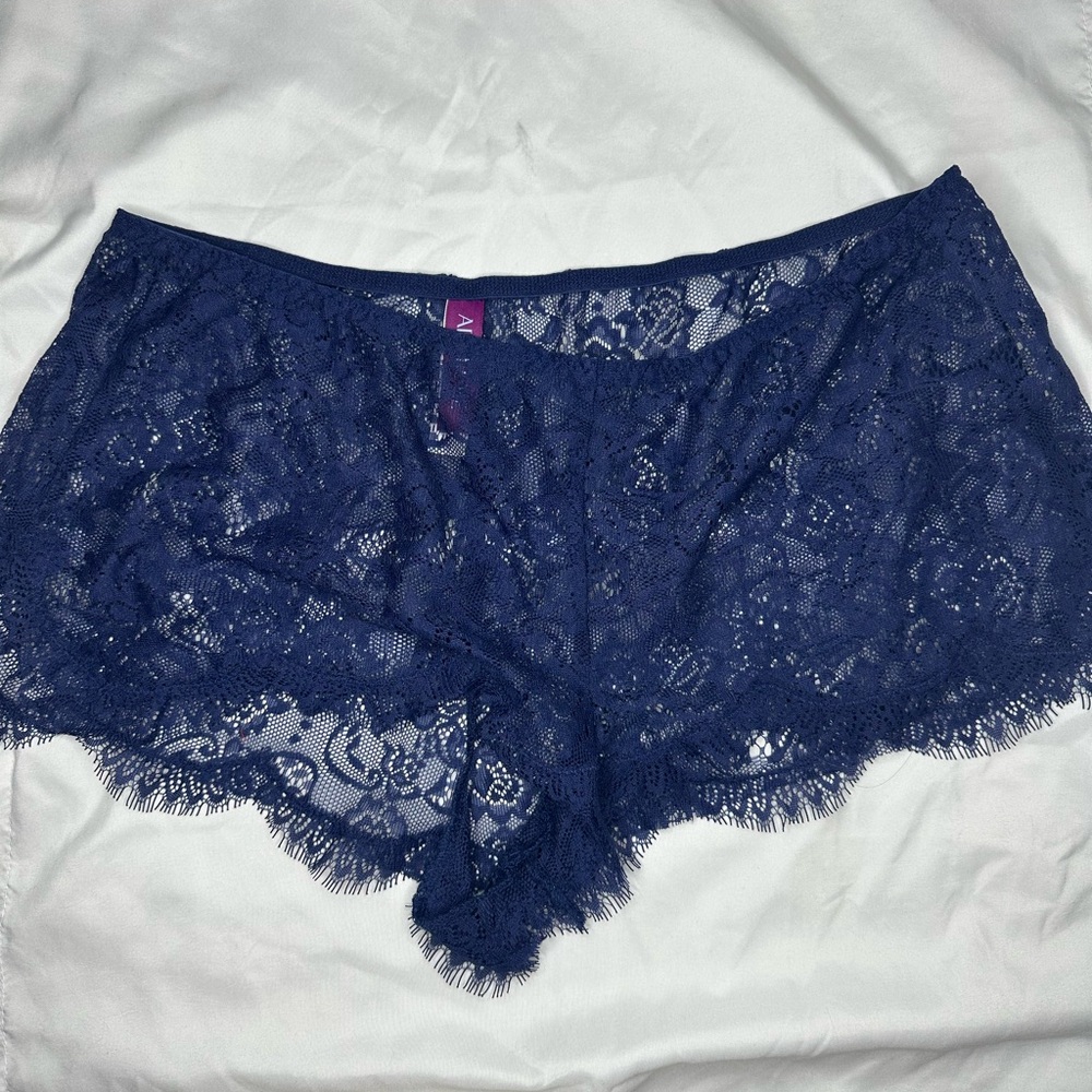 Adore Me Navy Lace Boyshort